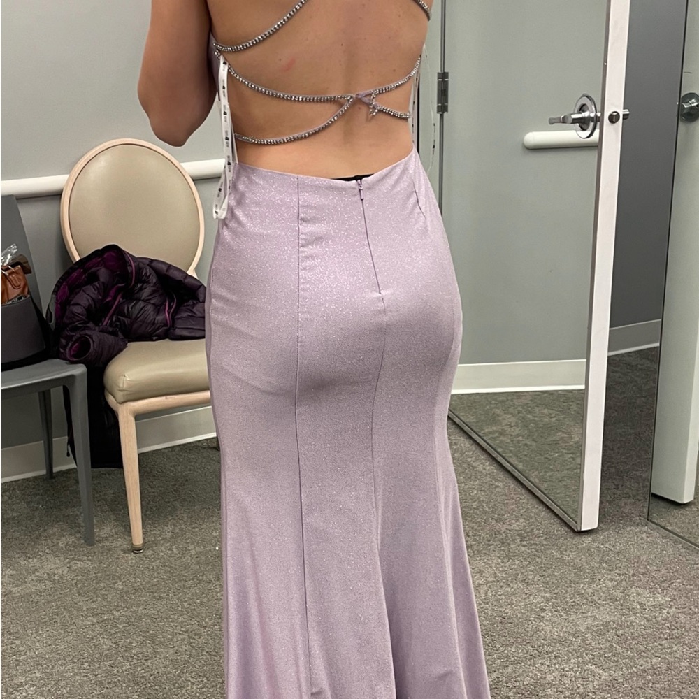 Elegant Lavender Dress - Picture 2 of 8